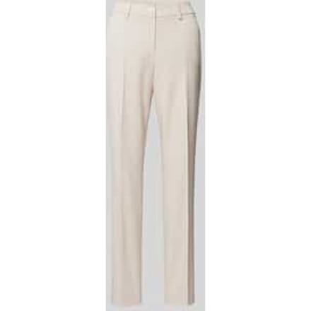 Slim fit stoffen broek met persplooien