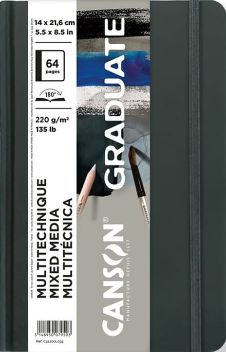CANSON schetsboek Graduate Mixed Media, 140 x 216 mm, hardcover