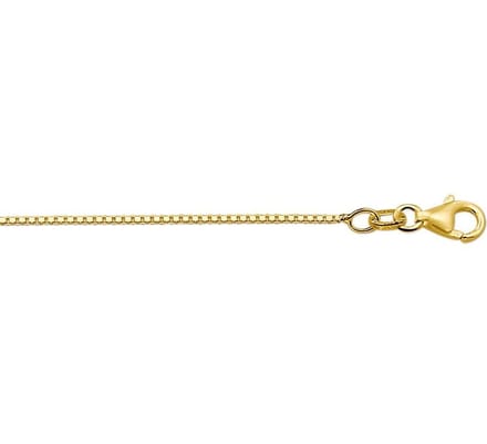 YO&NO - Ketting - Goud - Venetiaans - 1,1 mm - 41 - 43 - 45 cm - 585 goud