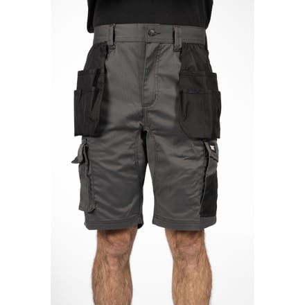 Caterpillar Essentiële Stretch Holster Polyester Heren Grijze Werkshorts