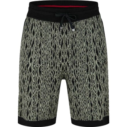 Hugo Heren Sweat Shorts met dierenprint (Groene afdrukken)