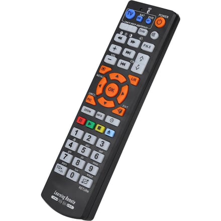 Universele Slimme Afstandsbediening Controller Met Leerfunctie Voor TV CBL DVD SAT black