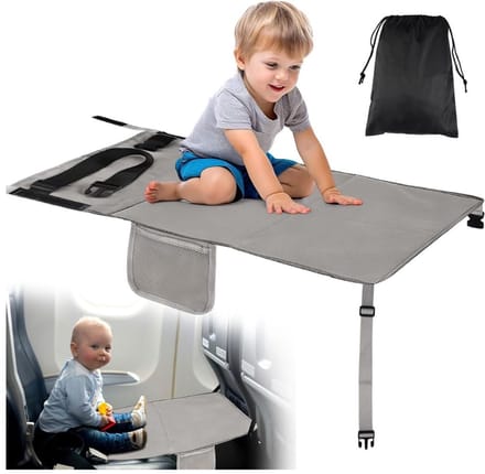 CLVP® Vliegtuigbedje - Reiskussen – Babybedje met Opbergvak