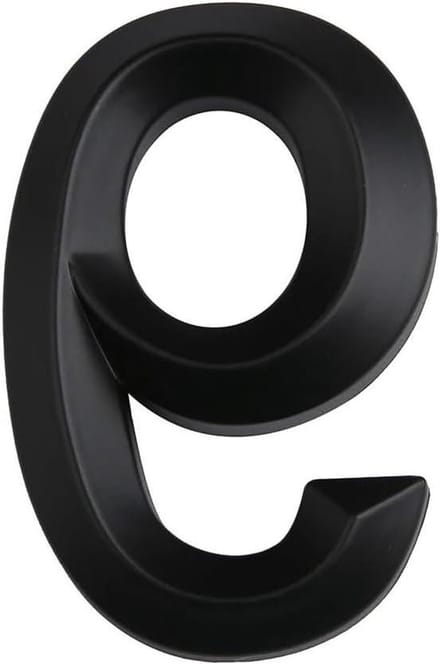 Huisnummer Sticker - Deurplaat Teken - Adres Aangeven - 3D Zelfklevend - 7cm Hoog - Zilver