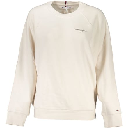 Tommy Hilfiger Beigekleurige Katoenen Dames Sweatshirt