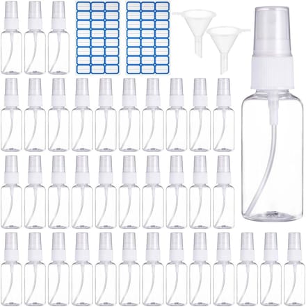 Fijne Mist Spuitfles Set van 36, Lege Spuitflesjes voor Cosmetica - 30ml
