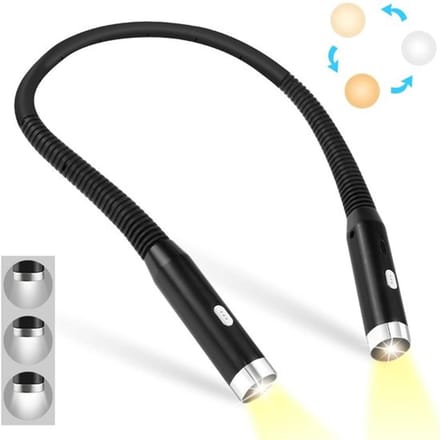 Dailygoody - Oplaadbare Leeslamp - Neklamp - Handsfree Oogbescherming