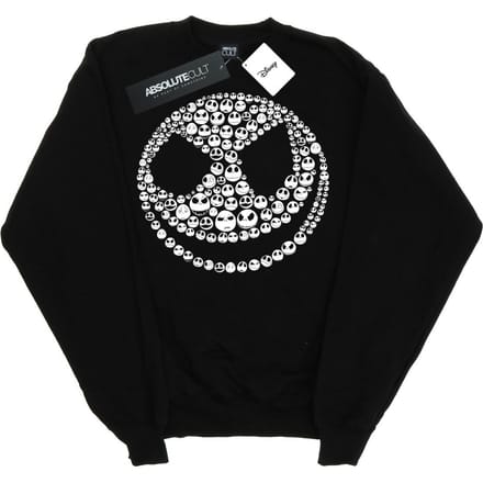 Disney Dames/Dames Nightmare Before Christmas Jack Skull Collage Sweatshirt (Zwart)