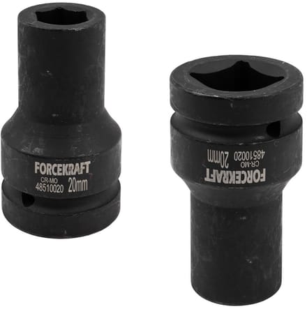 Forcekraft - Dopsleutel - 20mm - 6-kant - Diep