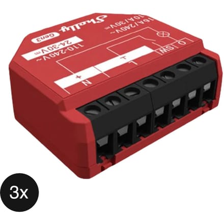 Shelly Controller 1Pm Gen3 Wifi Bluetooth Voor Smart Home Slimme Gadgets