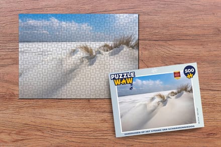 Puzzel Zandduinen op het strand van Schiermonnikoog - Legpuzzel - Puzzel 500 stukjes