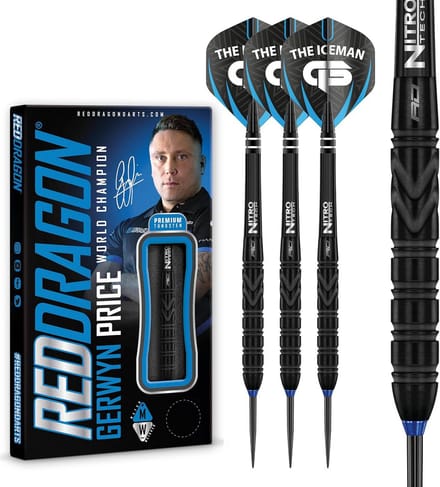 Steeltip Darts - Professionele Pijlen - Precisie Werpen - 90% Tungsten - 24 gram - Zwart
