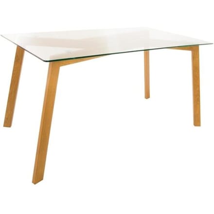 Atmosphera Taho Eettafel - Glazen Bovenkant, 150 x 80 cm