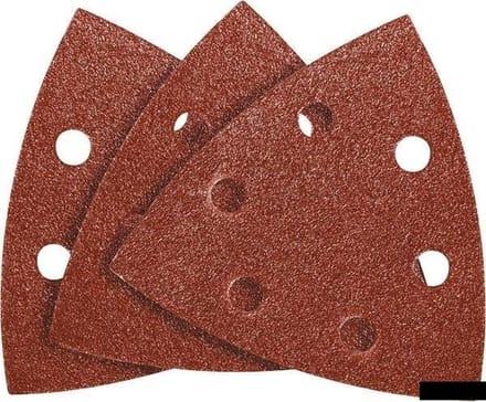 Schuurpapier DELTA K80 96x96x96mm, 5 stuks verpakking, Velcro
