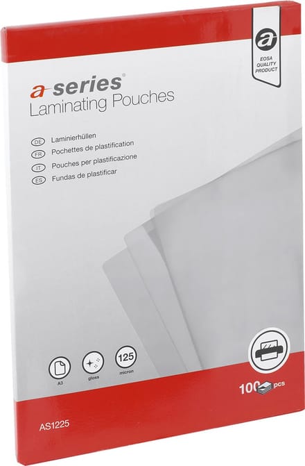 A-Series Lamineerhoes glanzend A3 - 2 x 125 micron - 100 stuks