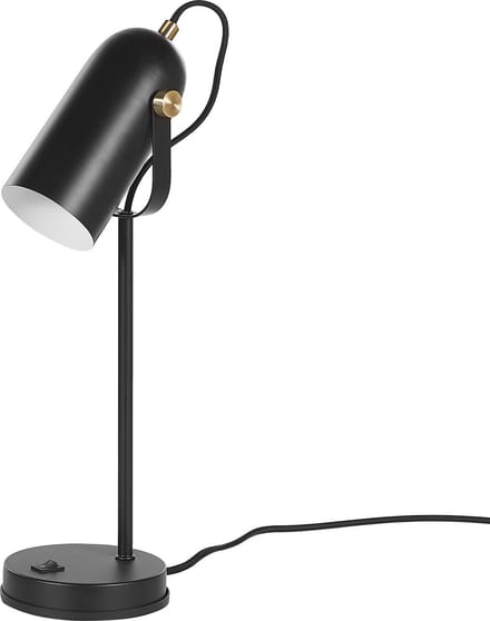 TYRIA - Bureaulamp - Zwart - Metaal