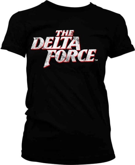 The Delta Force Dames Tshirt -S- Washed Logo Zwart