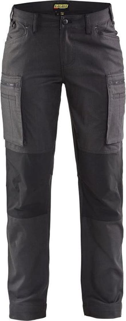 Blaklader Service Werkbroek Dames stretch 7159-1146 - Vrouwen - Donkergrijs/Zwart - 48