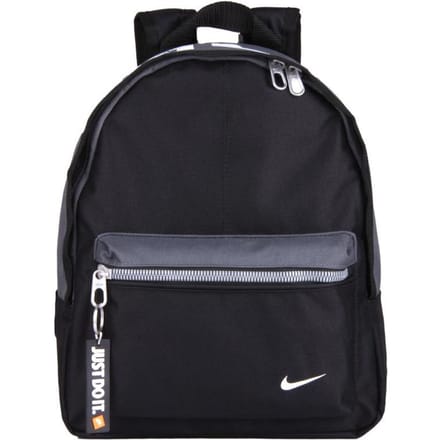 Nike Sac à dos Sport Casual Fermeture éclair Bretelle réglable Unisexe Noir BA4606-017 Black gray