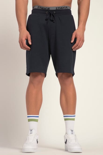 STHUGE - Heren - Sweatbermuda basic fit elastische band - Navy blauw - Maat 6XL