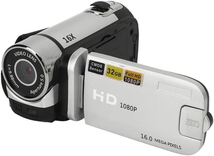 Allecto - 1080P Videocamera - Vlogcamera - 16x Digitale Zoom - Draaibaar Scherm - USB-recorder - Geschikt voor Creatieve Projecten - Compacte Camco..