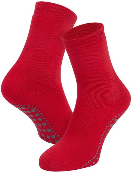 Antislip kindersokken van katoen – Red – 18-19