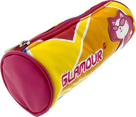 Glamour schooletui pennenzak tekenetui - 21 x 7 cm