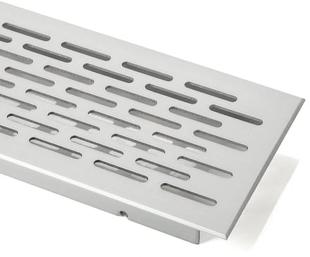 SO-TECH® Ventilatierooster Perforatie ovaal L: 500 mm Aluminium (EV1)