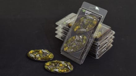 Highland Bases Pre-Painted (2x 90mm Oval)