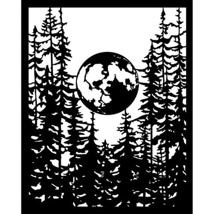 Sjabloon "Herbarium Silvae - Moon In The Forest"