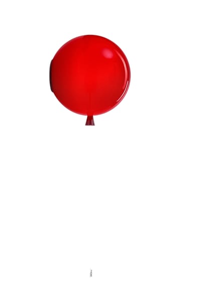 Brokis Memory Wandlamp - rood - glanzend - M