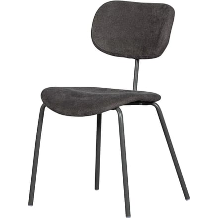 WOOOD Link Eetkamerstoel - Ribstof - Bruin/Grijs - 78x54x45