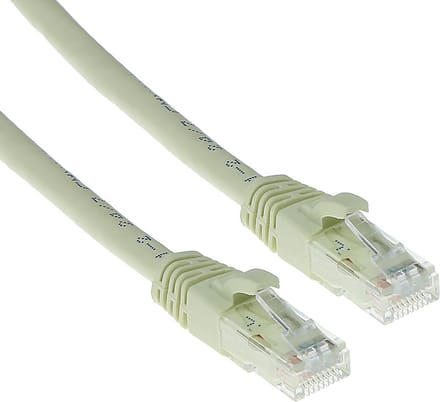 ACT Ivoor 1 meter U/UTP CAT6A patchkabel snagless met RJ45 connectoren IB3201