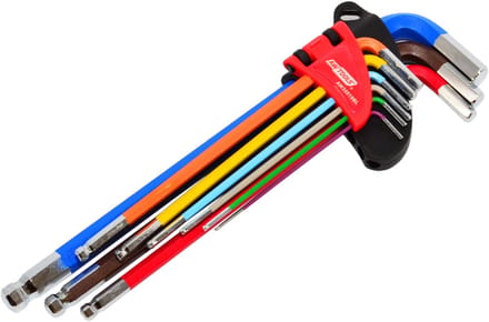 Awtools Black Line - Imbus Sleutel Set - 1,5-10mm - 9 Stuks - Lange Met Kogel