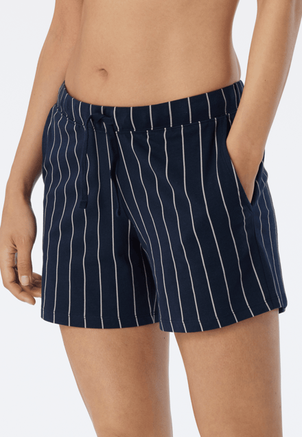 SCHIESSER Mix+Relax loungebroek kort - dames broek kort gestreept multicolor