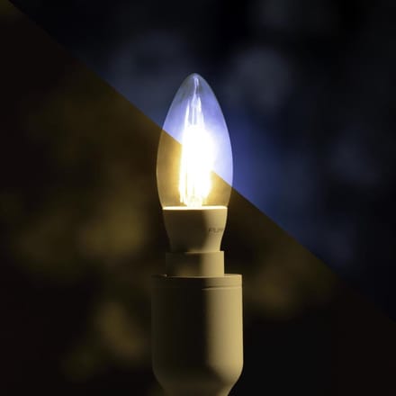 TUYA Smart LED Lamp Filament Kaars CCT (2700K - 6500K) E14 5W App | Tuya