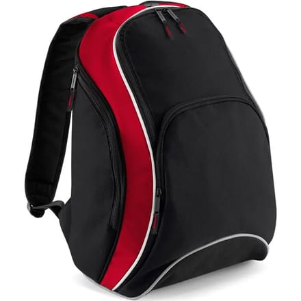 Bagbase Teamwear Rugzak Black/Classic Red/White 21 Liter
