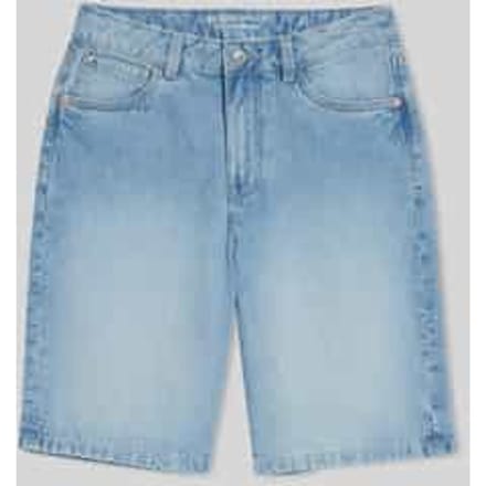 regular fit bermuda van puur katoen