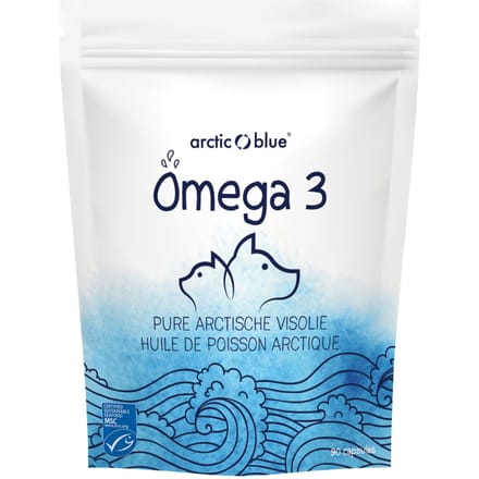 Arctic Blue Omega 3 Viskapsels voor Honden, Katten & Paarden 90 Capsules