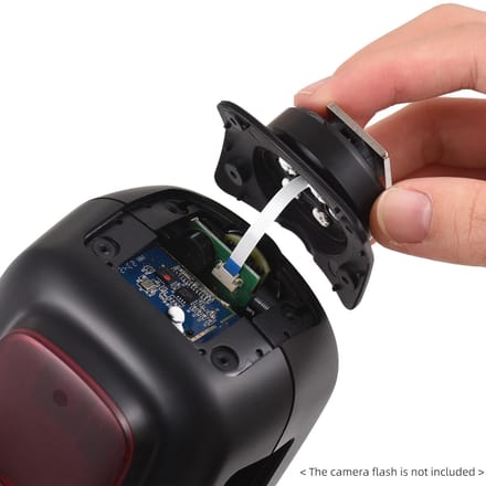 Godox Hot Shoe Mount Voet Compatibel met Godox V1S Speedlite Cameraflitser Reparatiedelen F black