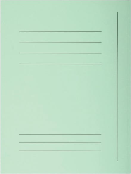 Exacompta SUPER 210 Pak van 50 dossiermappen met 3 kleppen. 24x32cm - Lichtgroen - 235004E