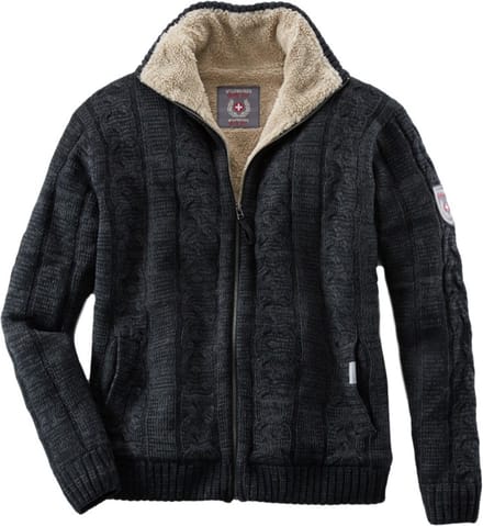 Terratrend Gebreid Noors Vest 60451 - 1063 Zwart/Grijs - S