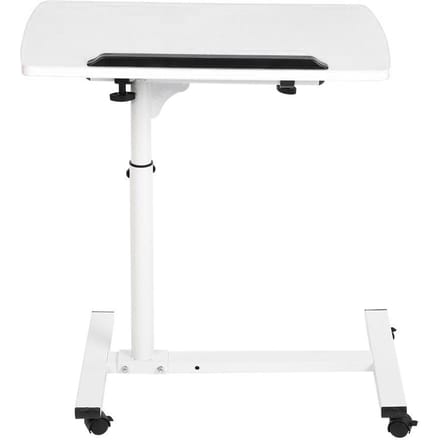 Draagbaar Multifunctioneel Verwijderbaar Laptop Bureau met Wielen Bed Sofa Boeken Snack Wit wit