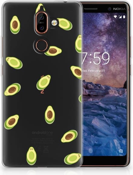 Nokia 7 Plus Siliconen Case Avocado