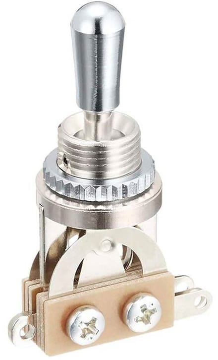 Boston SW-20-C 3-way Toggle Switch - Chrome Tip & Nickel Contacts