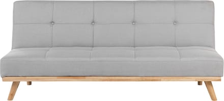FROYA - Slaapbank 3-zits - Lichtgrijs - Polyester