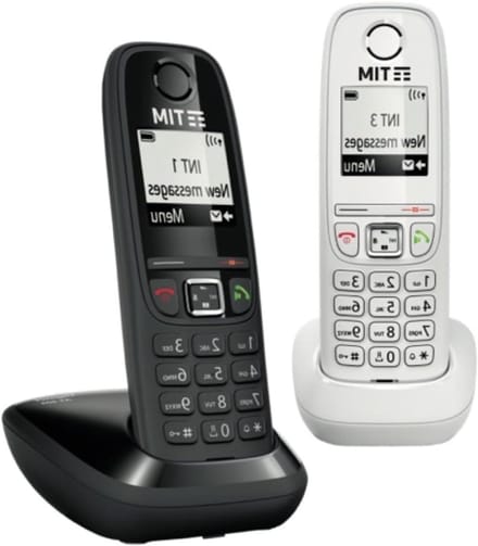 Draadloze Telefoon - Huistelefoon Set - Thuis Bellen - Twee Handsets - 2 Pack - Zwart