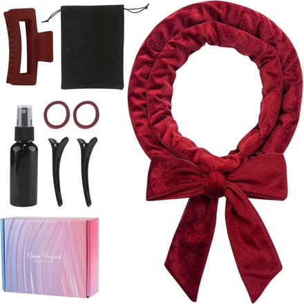 Haarkruller set - Hitteloze krulers - Haar stylen - Zonder hitte - 8-delig - Rood