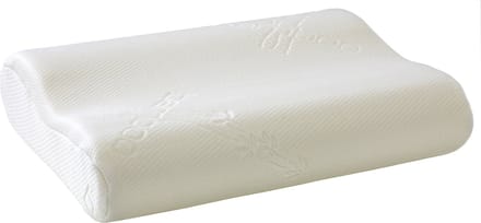 Hoofdkussen Ergo Visco-elastisch Schuim 52x42cm - Emob - Hoofdkussens - Wit -