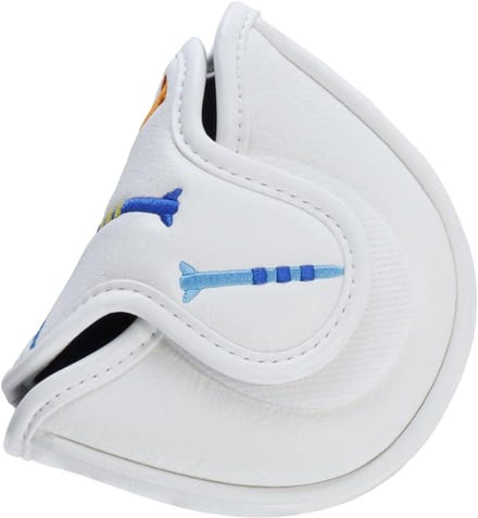 Golf Putterhoes - Mallet Hoes - Putter Beschermen - Magnetische Sluiting - 12 x 115 cm - Wit